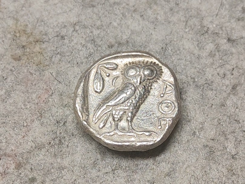 古希腊猫头鹰银币