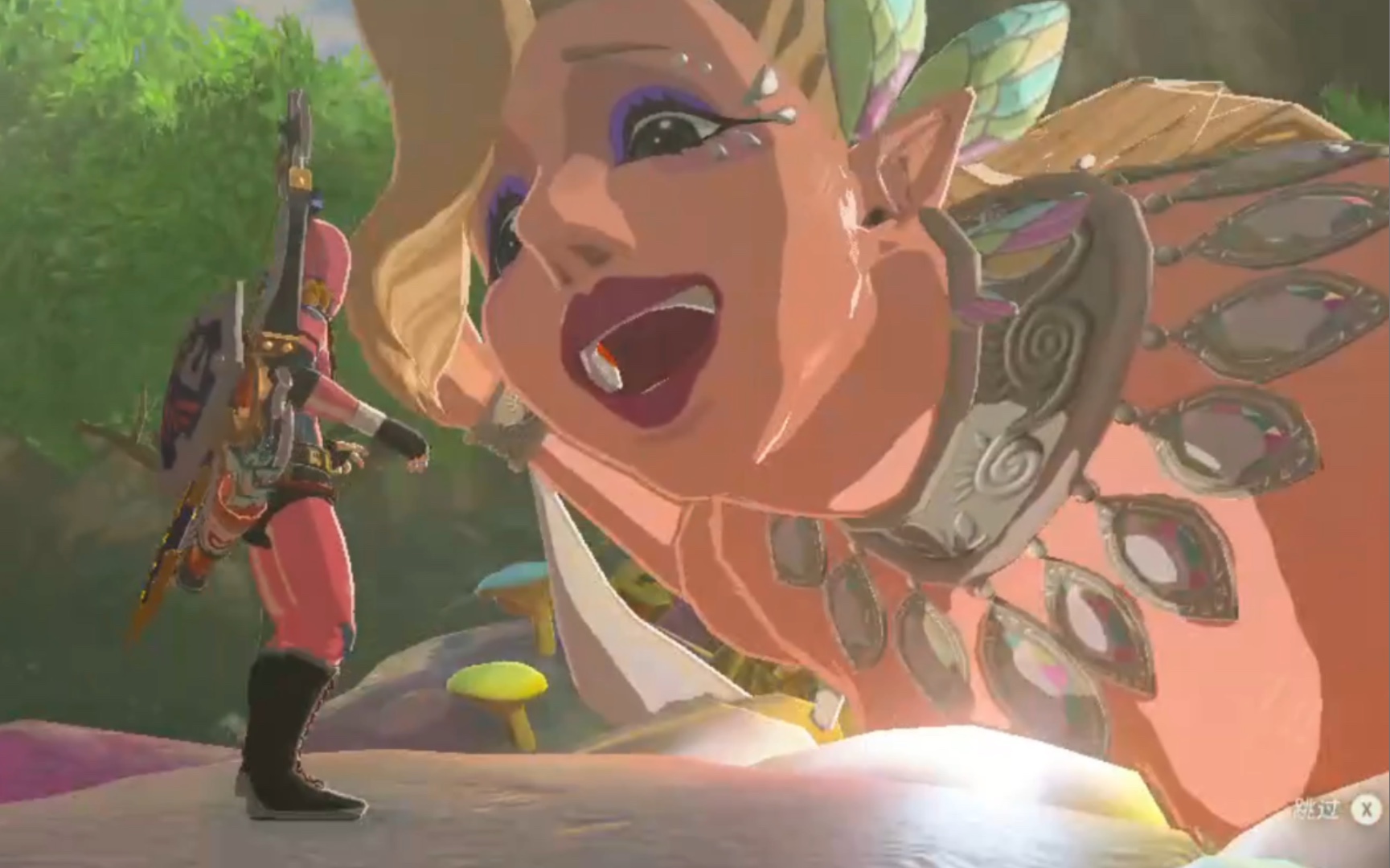 塞尔达传说——用大箱子把大精灵池堵住再召唤大精灵会发生什么_单机