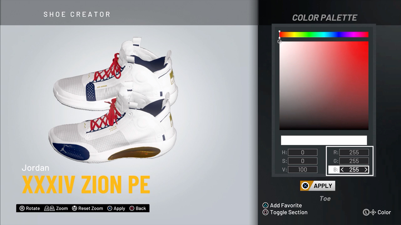 nba2k20球鞋编辑器kyrie5patrickstarxxxivzionpekd12kyrie5orions