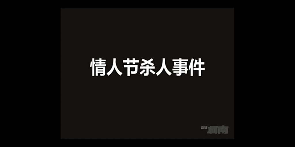 《情人节杀人事件》哔哩哔哩bilibili