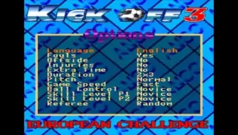 Download Video: 【MD游戏回顾367】欧洲足球挑战赛 3 游戏视频 Kick Off 3_ European Challenge