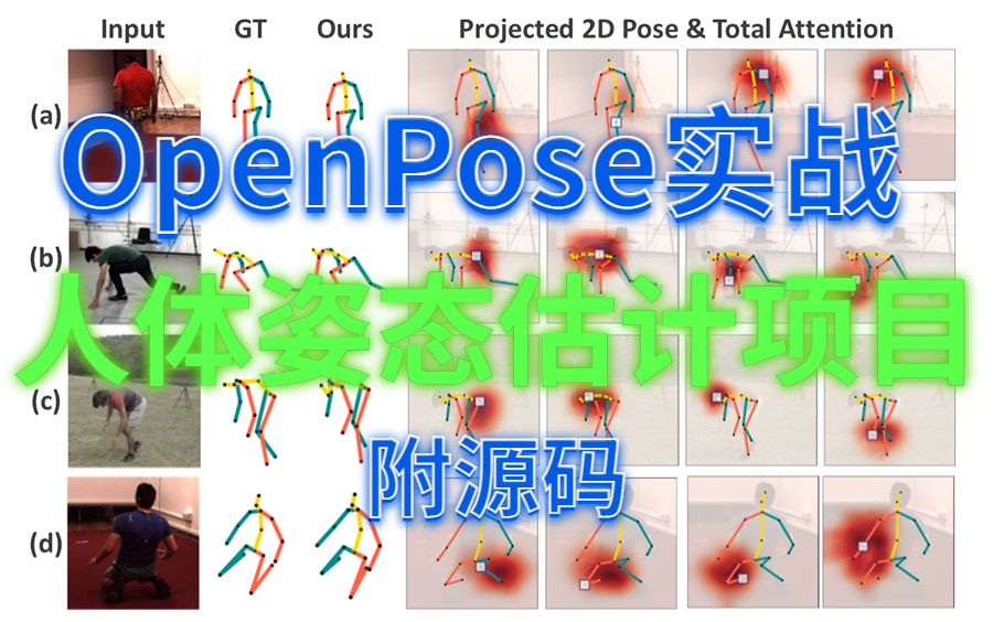 目前B站最完整的OpenPose算法实战教程!我居然10小时就学懂了【人体姿态估计与目标追踪】,纯干货,超详细!直接写进简历!(人工智能/计算机视觉...