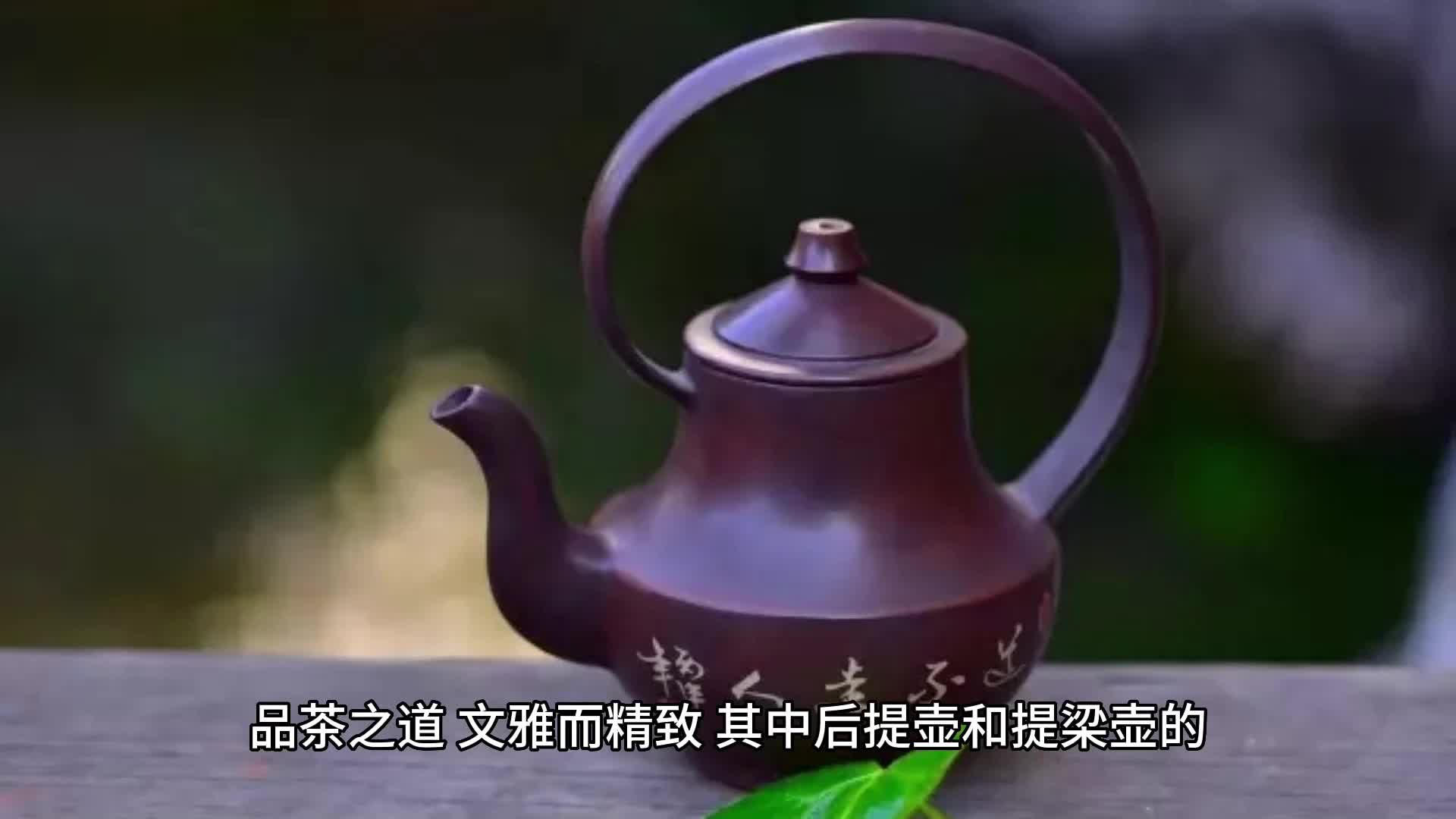 「茶文化」优雅之道,后提壶与提梁壶的使用技巧!哔哩哔哩bilibili