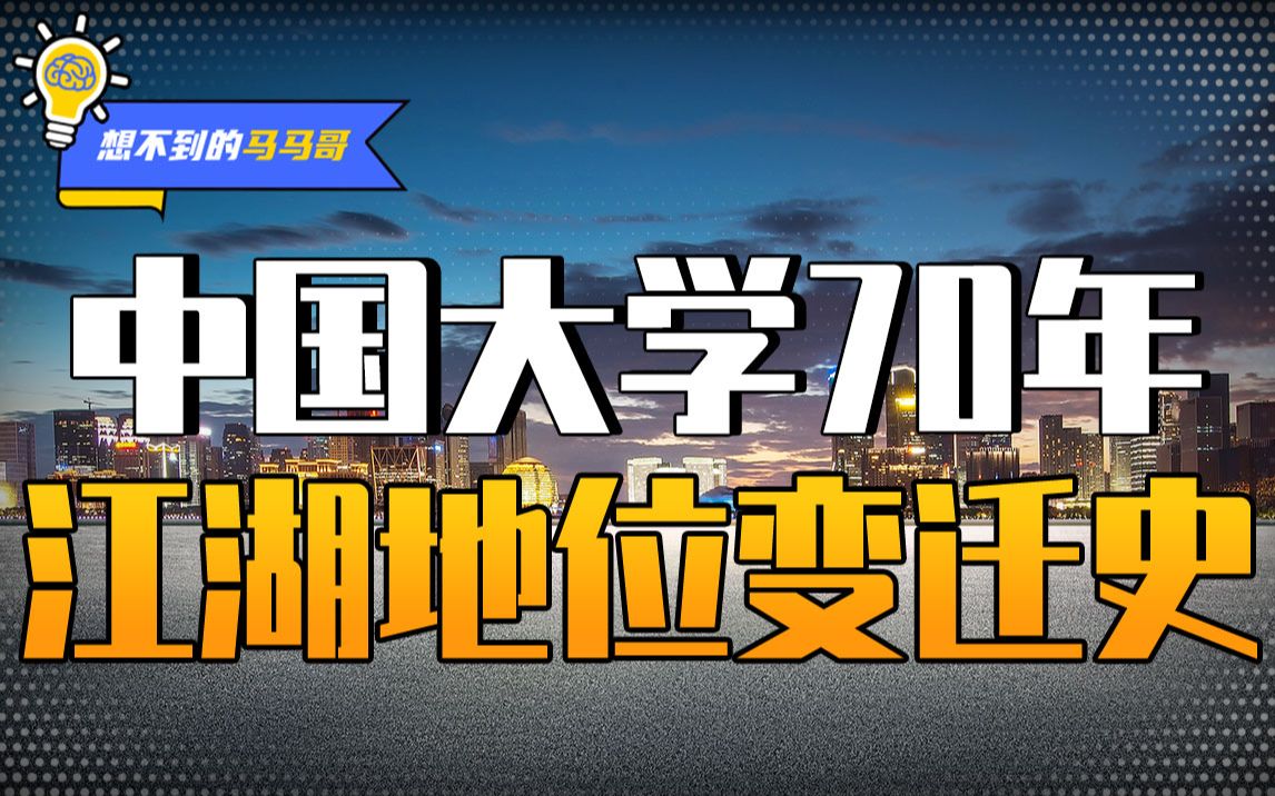 必看:中国大学江湖地位大变迁,看看你的学校