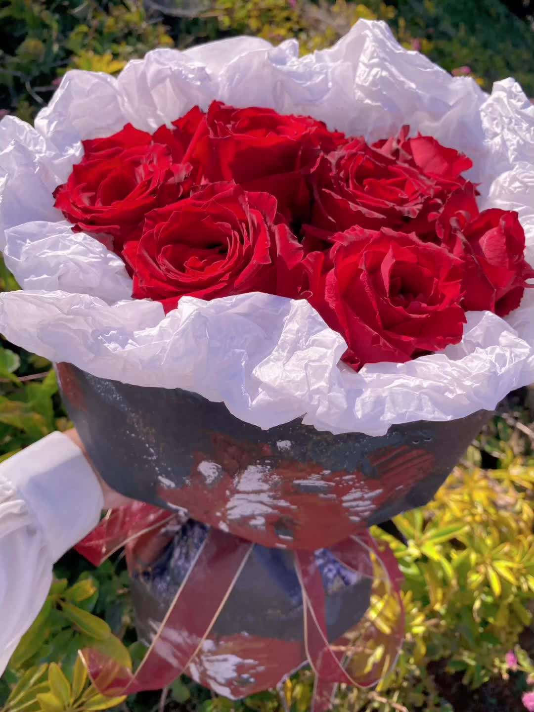 烈焰红唇59.9冷链红玫瑰10支77如图包装