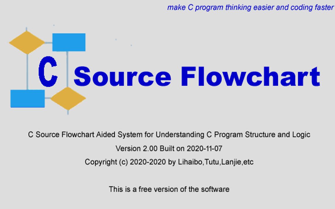 可自动生成C程序流程图的 C Source Flowchart 使用说明哔哩哔哩bilibili