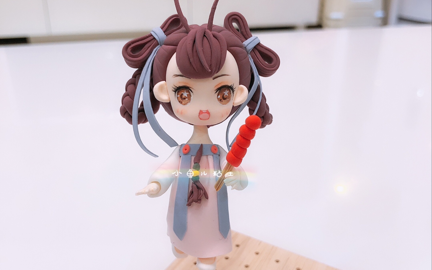【超轻粘土】狐妖小红娘 竹业篇 东方秦兰 粘土手办制作_哔哩哔哩