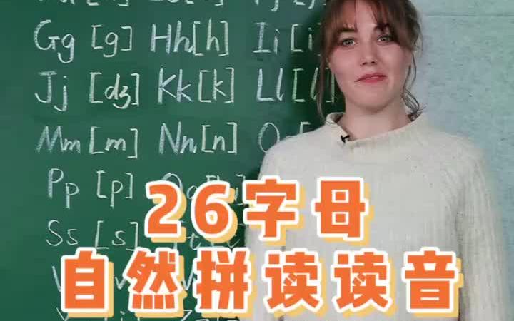 VIPKID口语小课堂:26个字母自然拼读读音哔哩哔哩bilibili