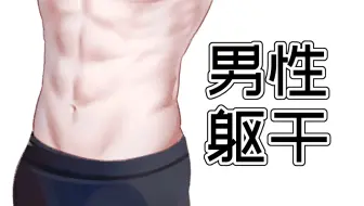 绘画 男性人体上半身躯干 哔哩哔哩 Bilibili