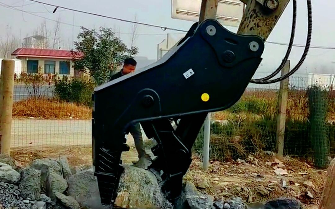 挖掘机鄂式夹钳 勾机液压破碎钳