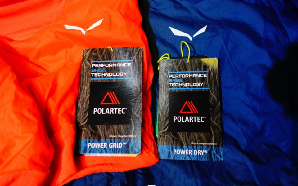 沙乐华这两款 真的很棒 POLARTEC POWER DRY和GRID材料实物对比差异哔哩哔哩bilibili