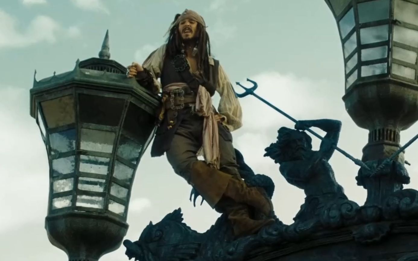 活动作品加勒比海盗3杰克船长开炮逃跑