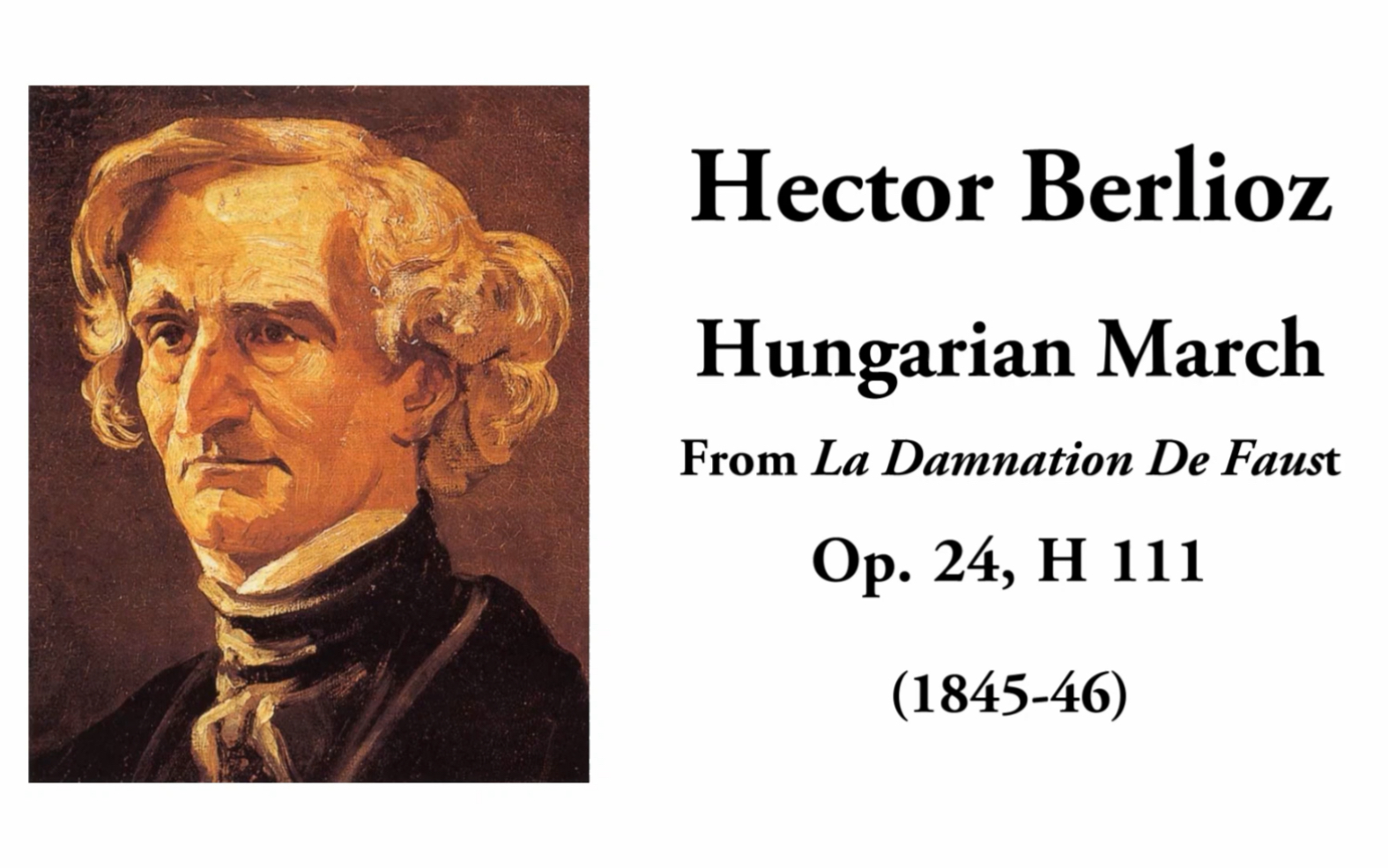 【总谱】柏辽兹 Hector Berlioz  拉科奇进行曲 Hungarian March (R㡫㳣zi March) Op. 24, H 111哔哩哔哩bilibili