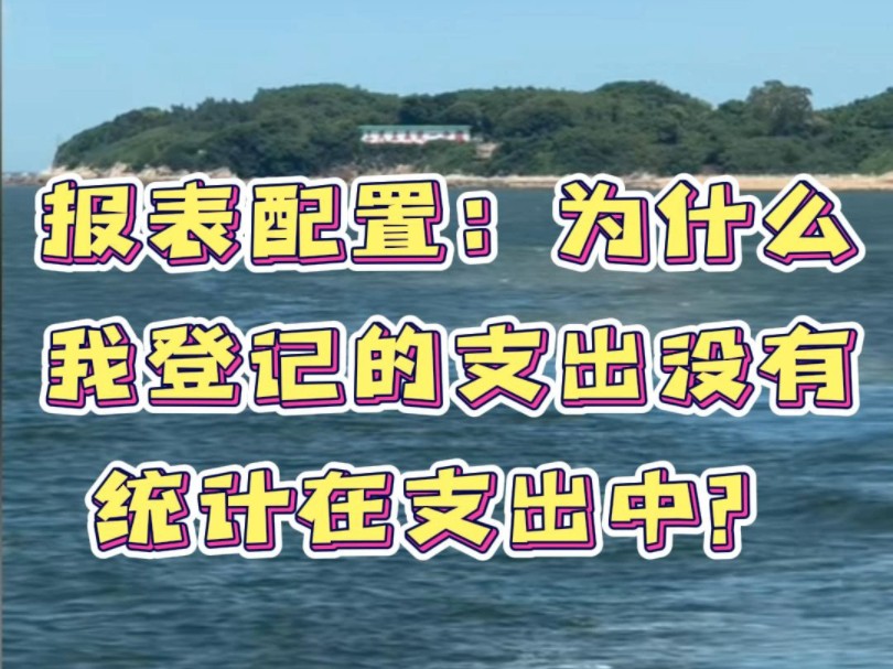 报表配置:为什么我登记的支出没有统计在支出中? #报表 #内账 #经营账哔哩哔哩bilibili