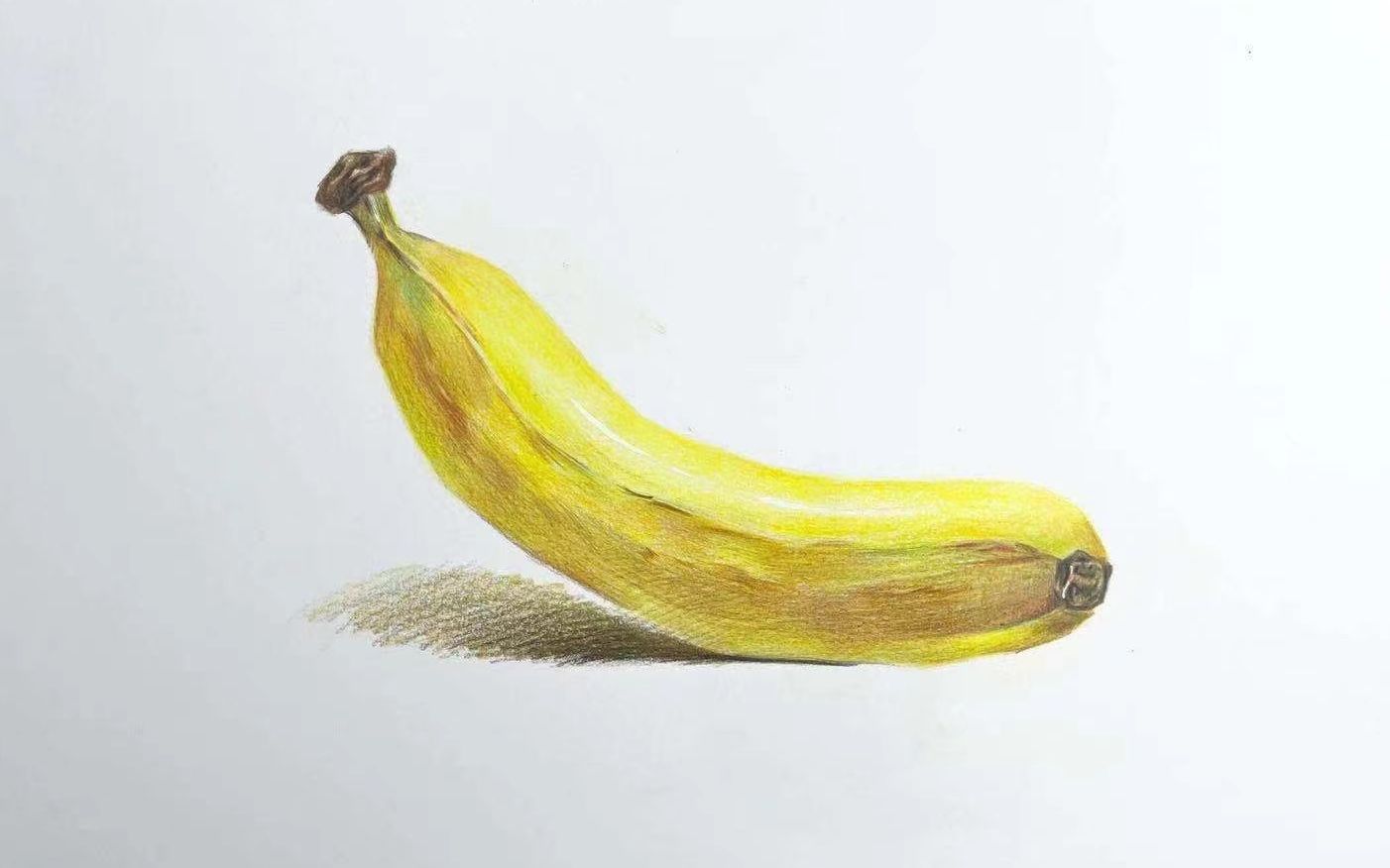 绘小圈彩铅教学香蕉