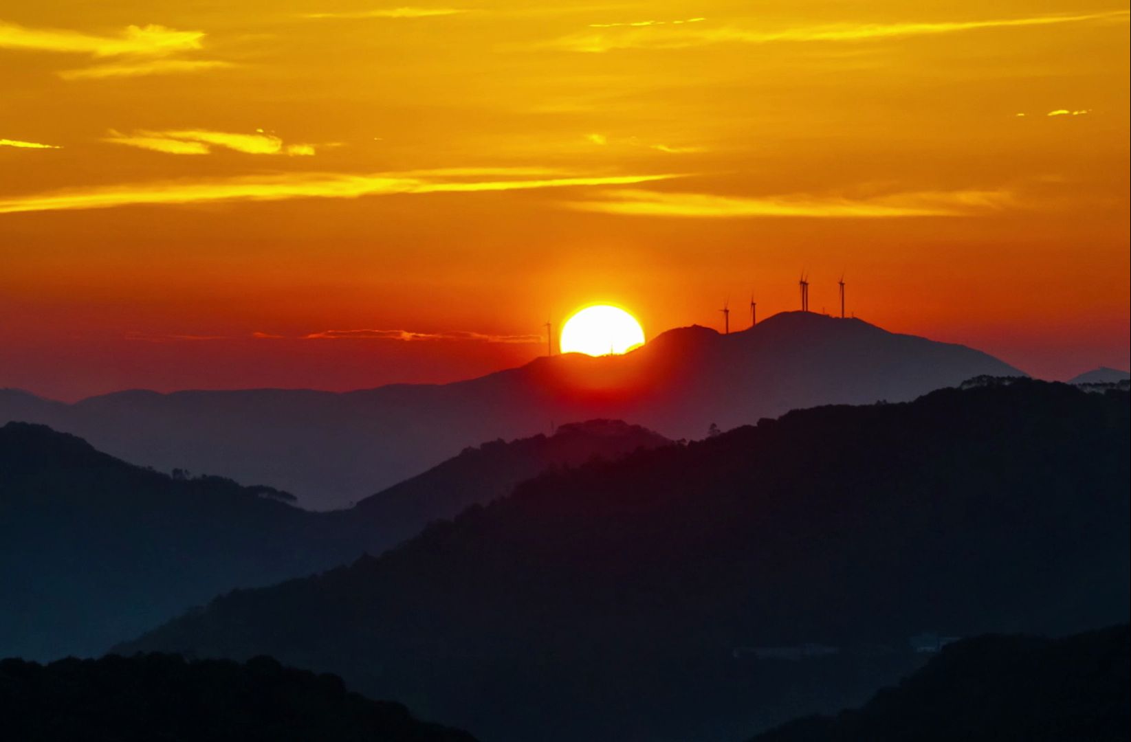 日落之后 天空醉美
