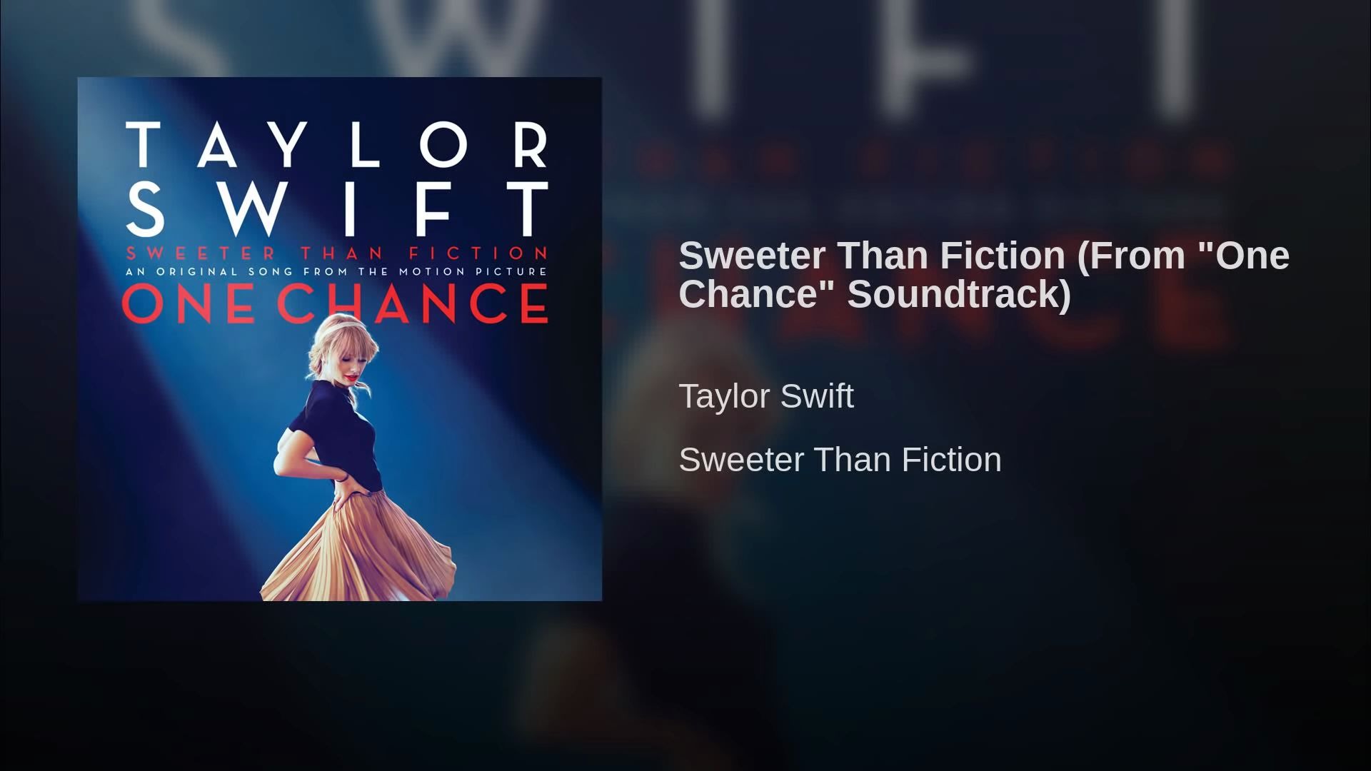 [图]Sweeter Than Fiction (From "One Chance" Soundtrack)