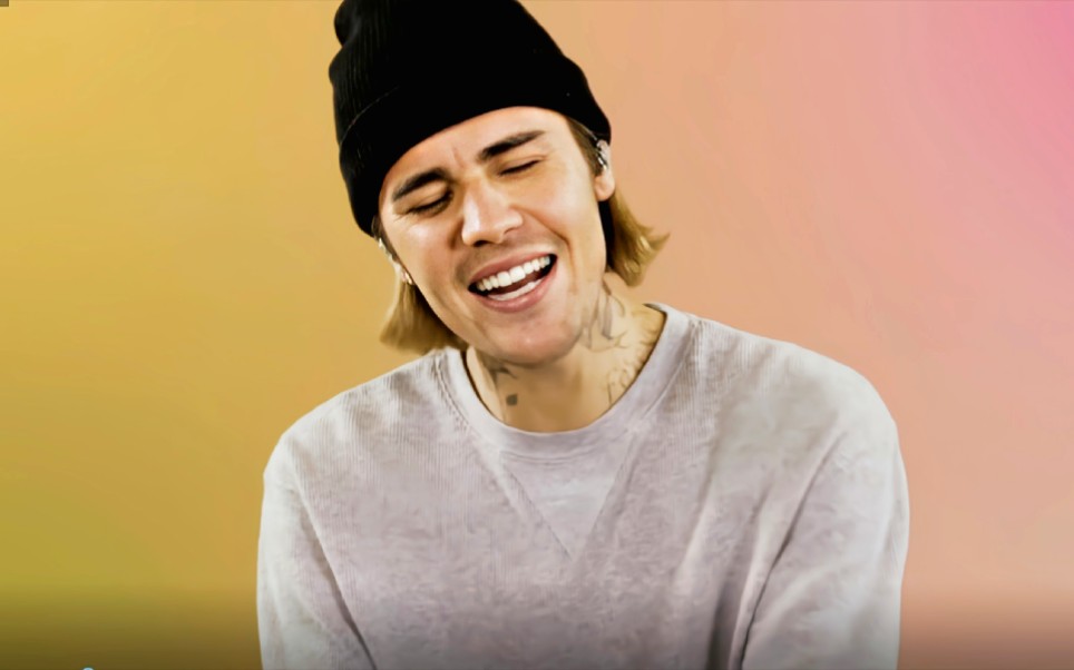 官方现场justinbieber做客肥伦秀创意表演peaches