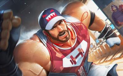 王者荣耀荣耀典藏程咬金活力突击模型特效