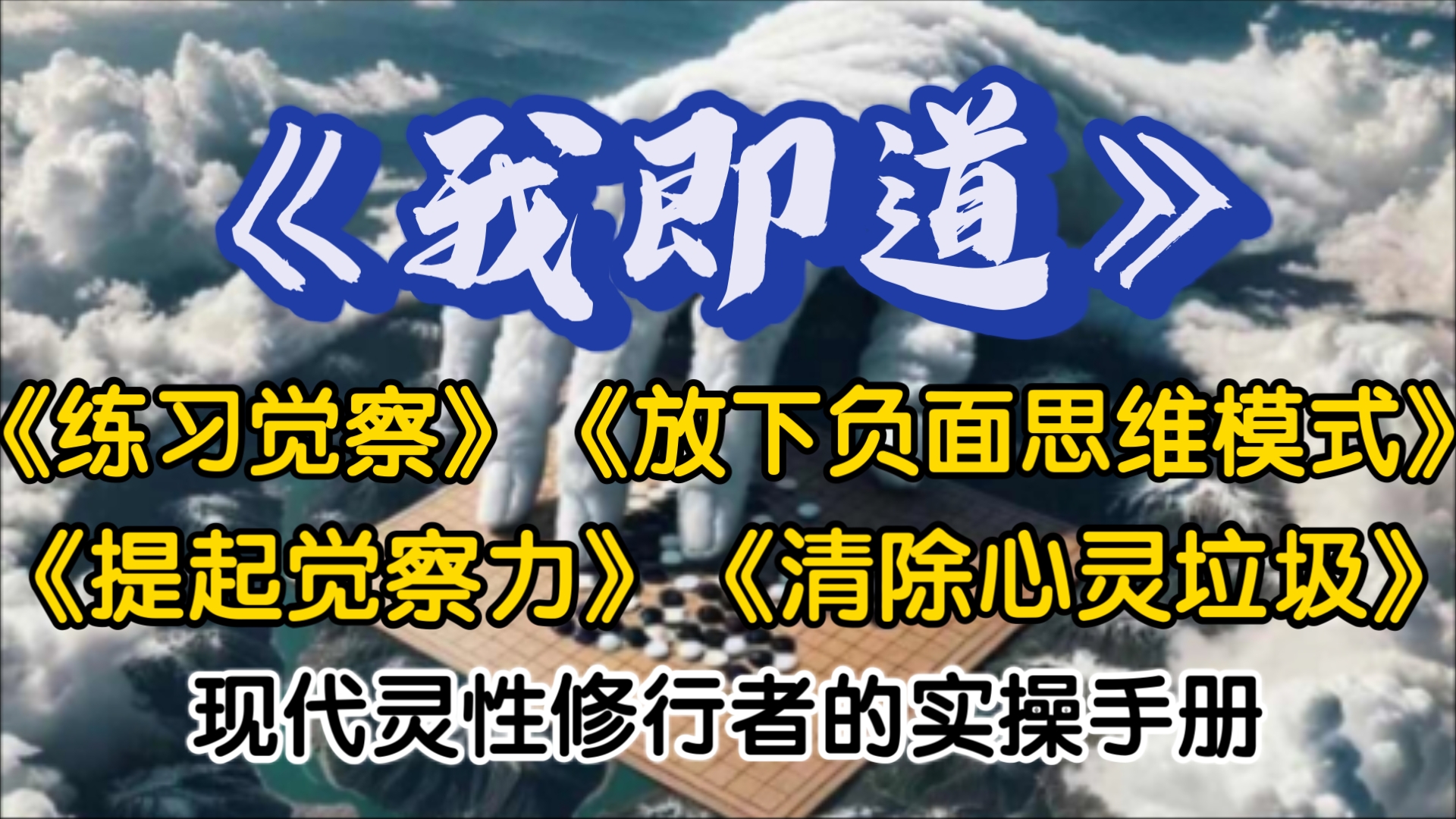 《我即道》灵性修行者的实操手册!第二部分渐修法篇《练习觉察》《提起觉察力》《放下负面思维模式》《清楚心灵垃圾》哔哩哔哩bilibili