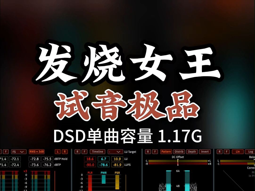 试音极品,发烧人声女王,DSD完整版1.17G,百万调音师专业录音棚制作,顶级hifi无损音质哔哩哔哩bilibili