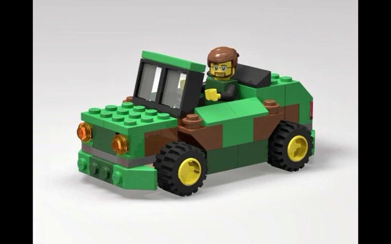 乐高10698拼搭:军用吉普车