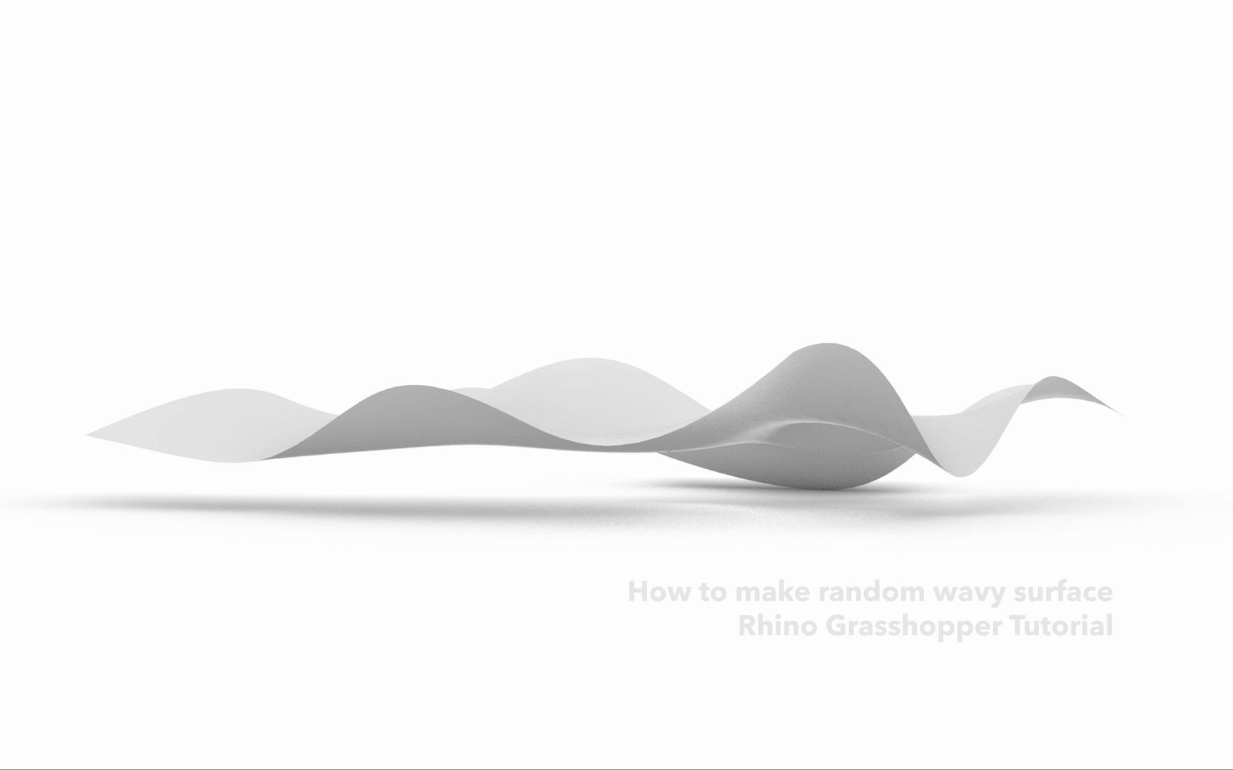 [图]【设计师加油站】Grasshopper参数化设计教程：How to make random wavy surface in Rhino Grasshopper