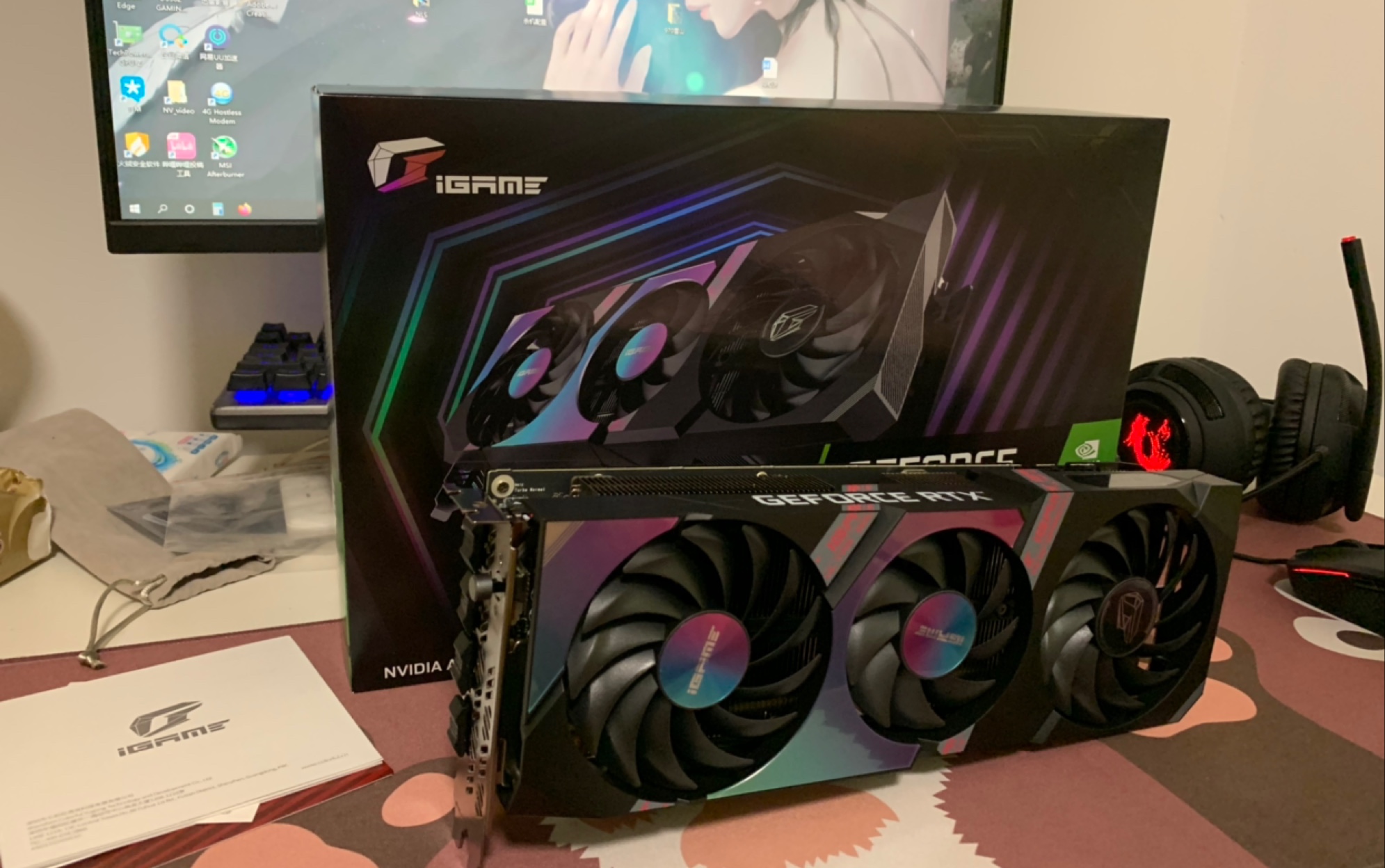 极幻霓虹七彩虹rtx3060tiultraoclhr开箱