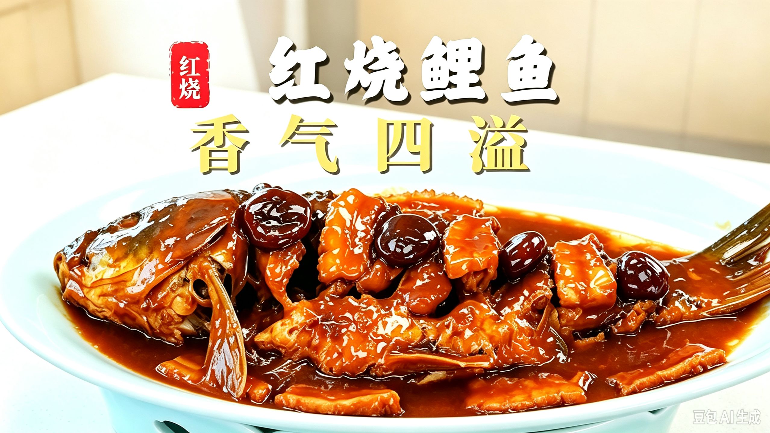 源自开国第一宴的经典鲁菜，香气勾人【红烧鲤鱼】