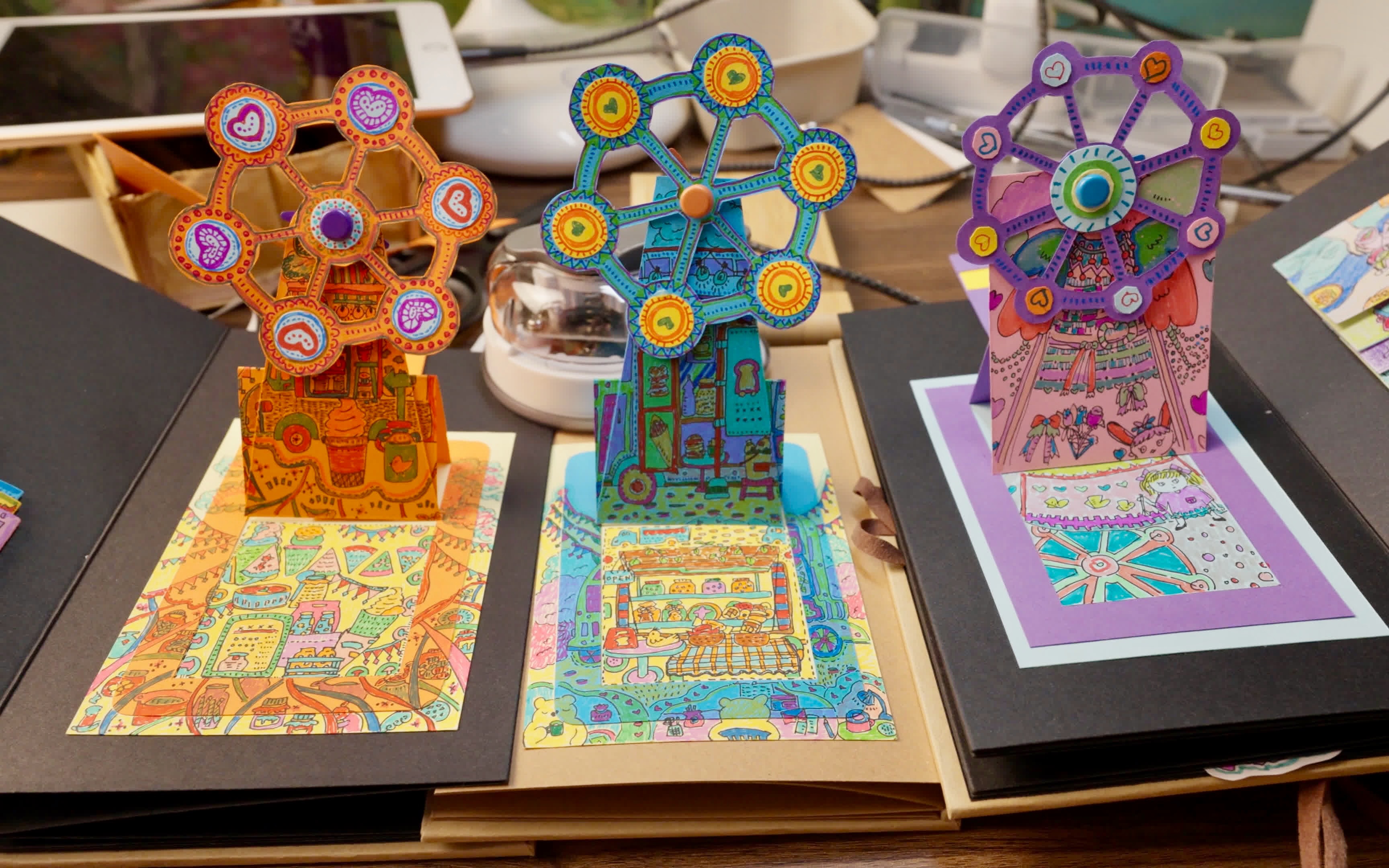 立体书的摩天轮小机关