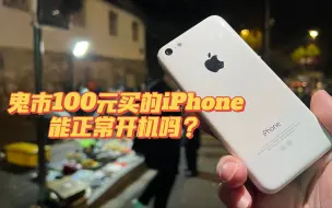 帅小伙在鬼市上花100元买了个iPhone，是真的还是假的？【涛哥测评】