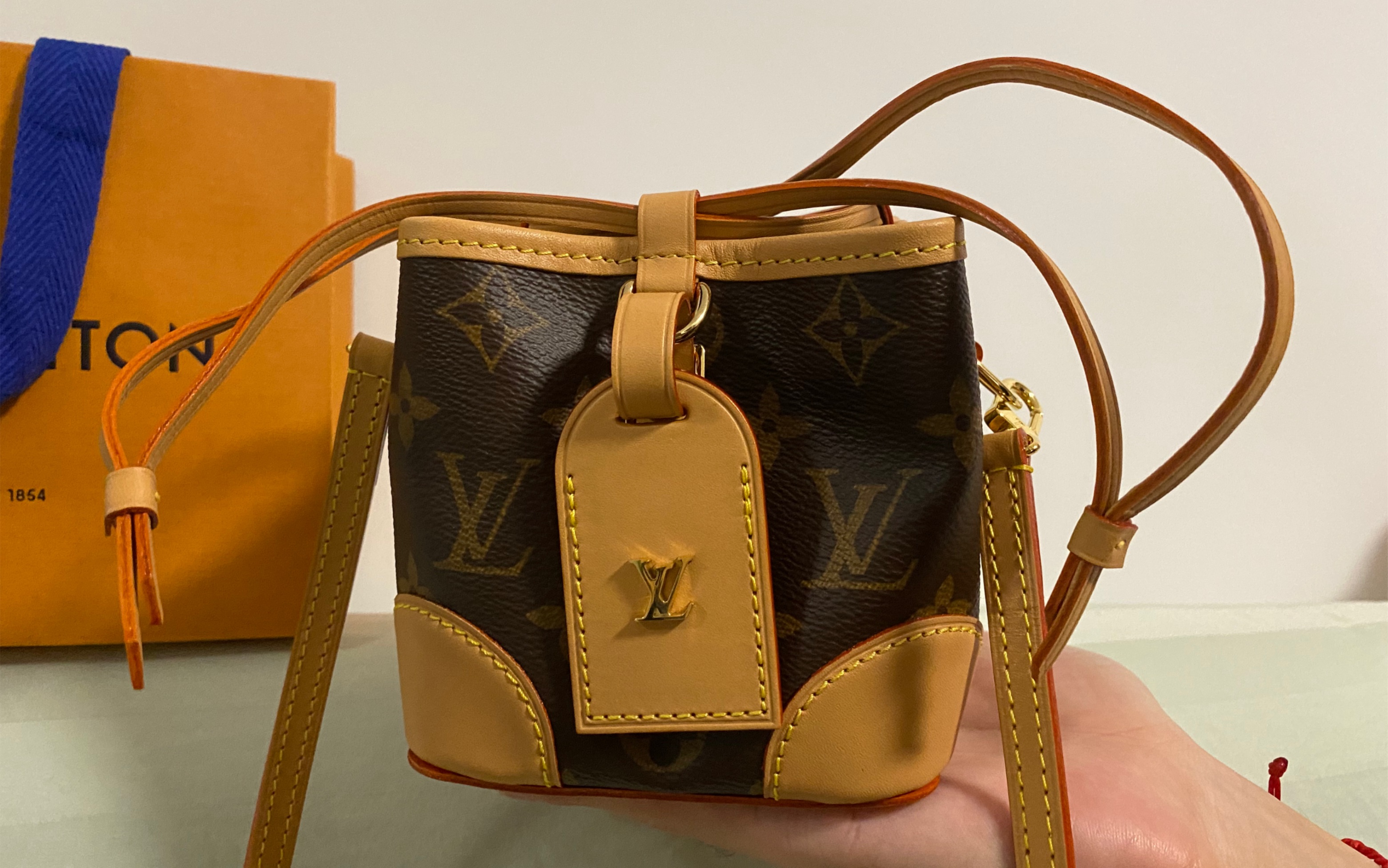 lv noe purse烧卖包老花开箱