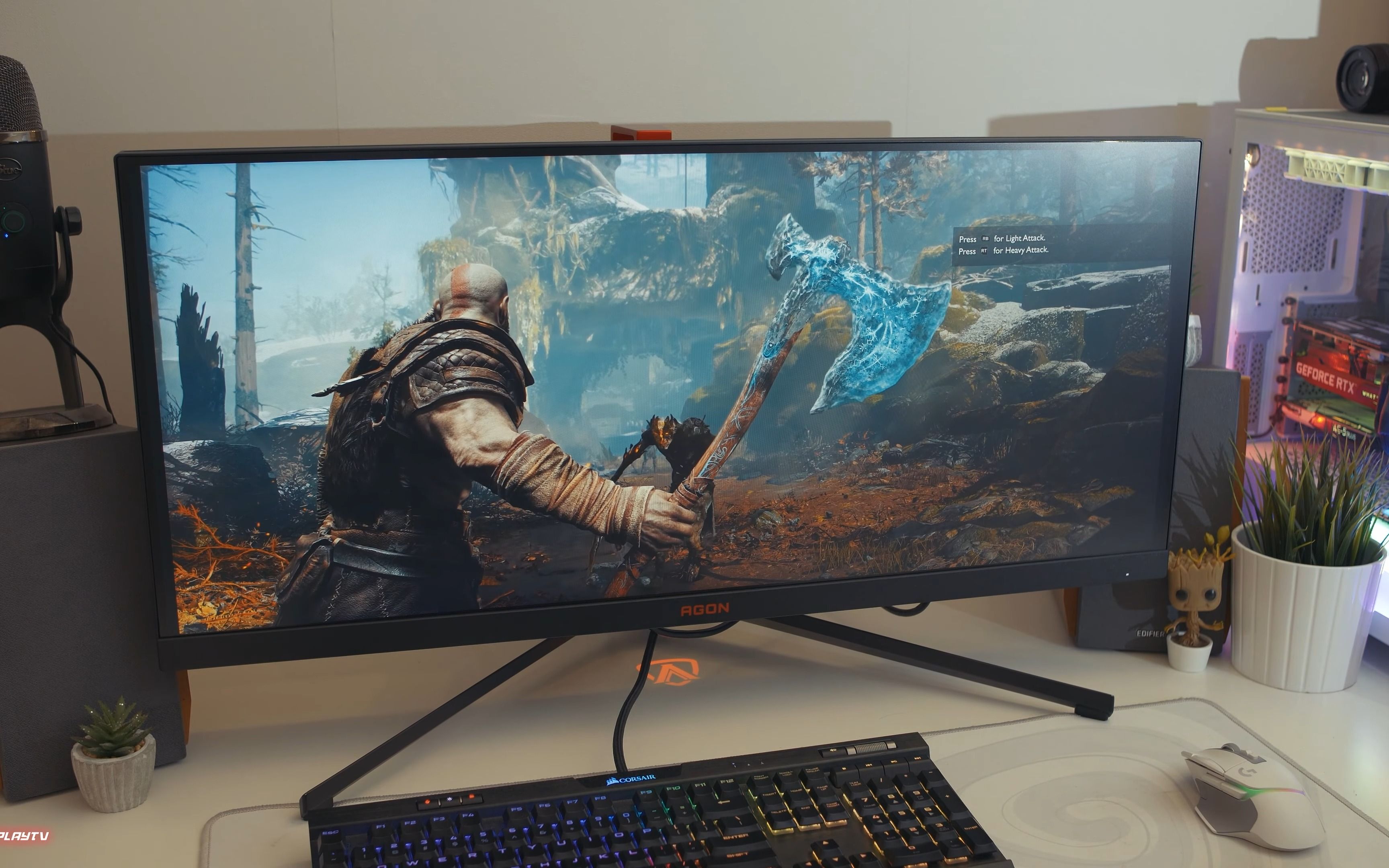 【aoc ag344uxm】很棒的 21:9 超宽 mini led 游戏显示器! / 4k 回顾