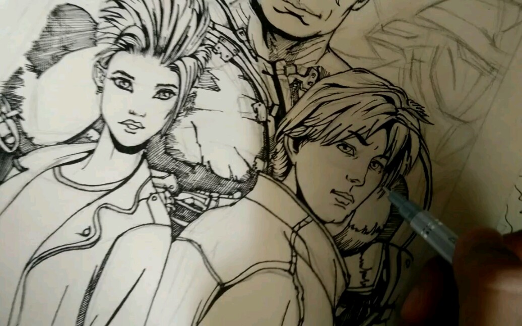 头号玩家手绘_哔哩哔哩 (゜-゜)つロ 干杯~-bilibili