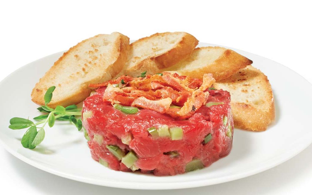 周日买药顺便尝尝tartare生牛肉又干净又卫生