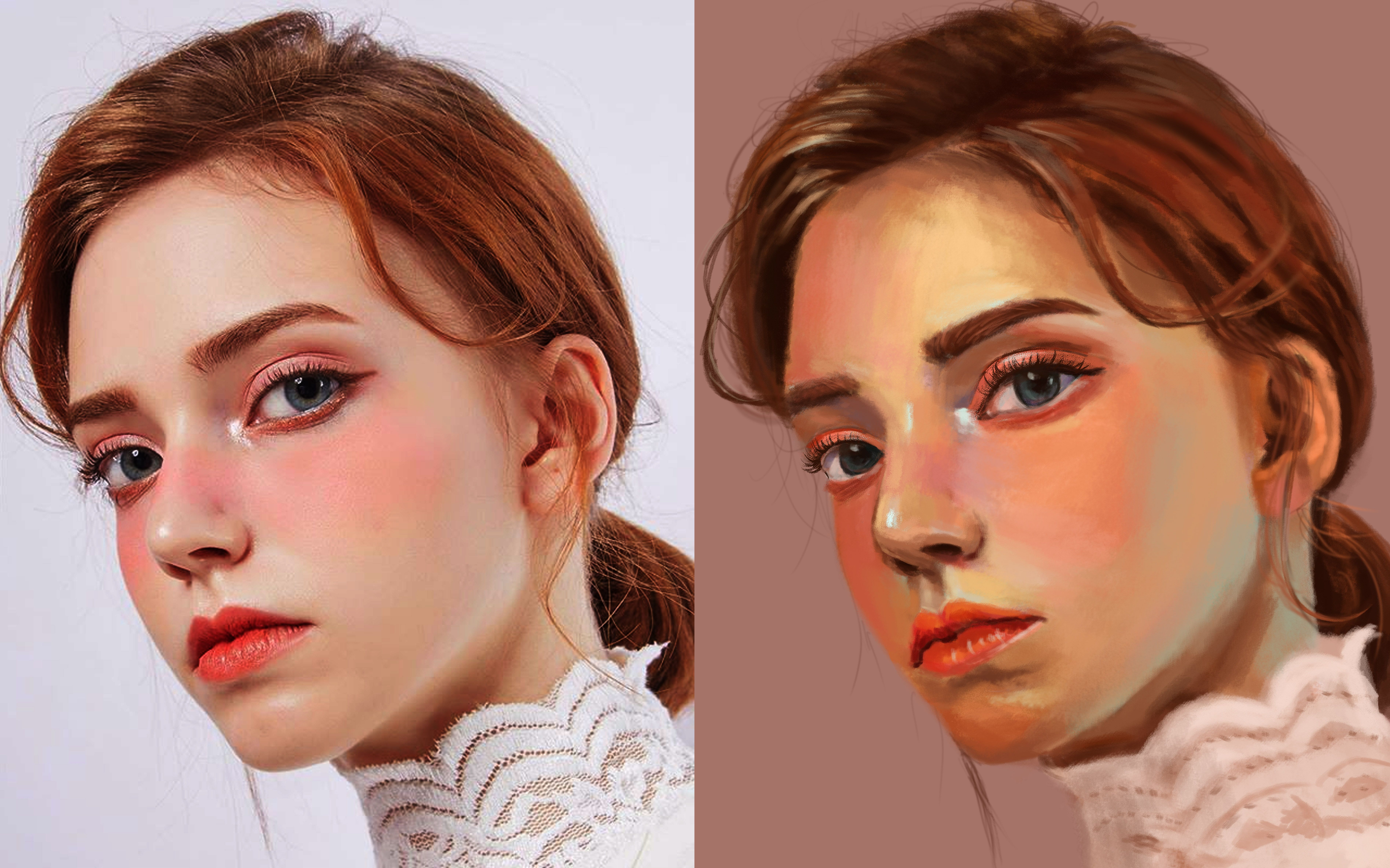 第一次尝试新风格,被虐惨了!【板绘4/20】