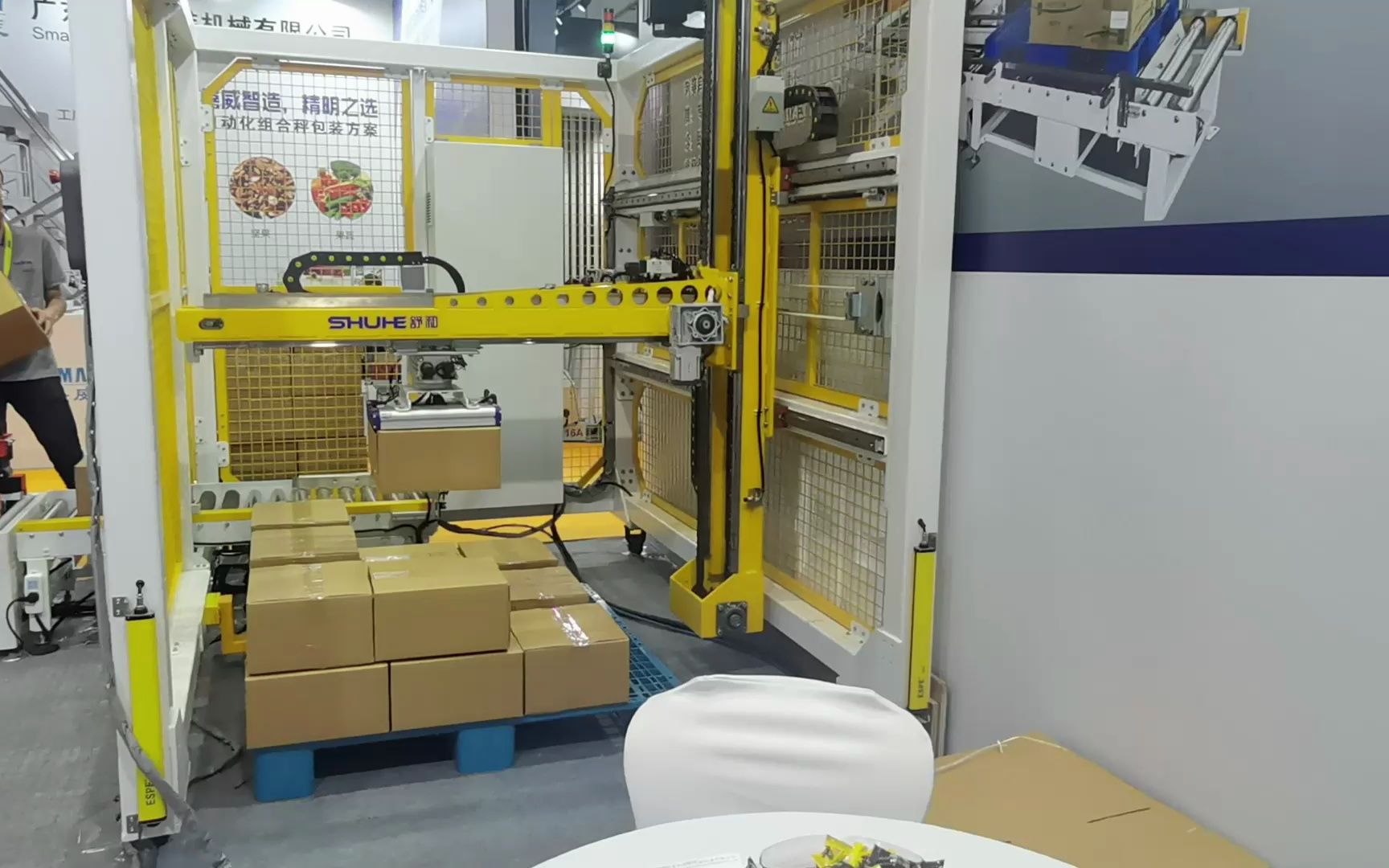 舒和全自动码垛机 框架码垛机 龙门码垛机可移动,纸箱,袋装产品码垛好