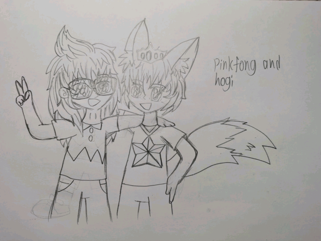 碰碰狐我最喜欢的碰碰狐和多奇手绘