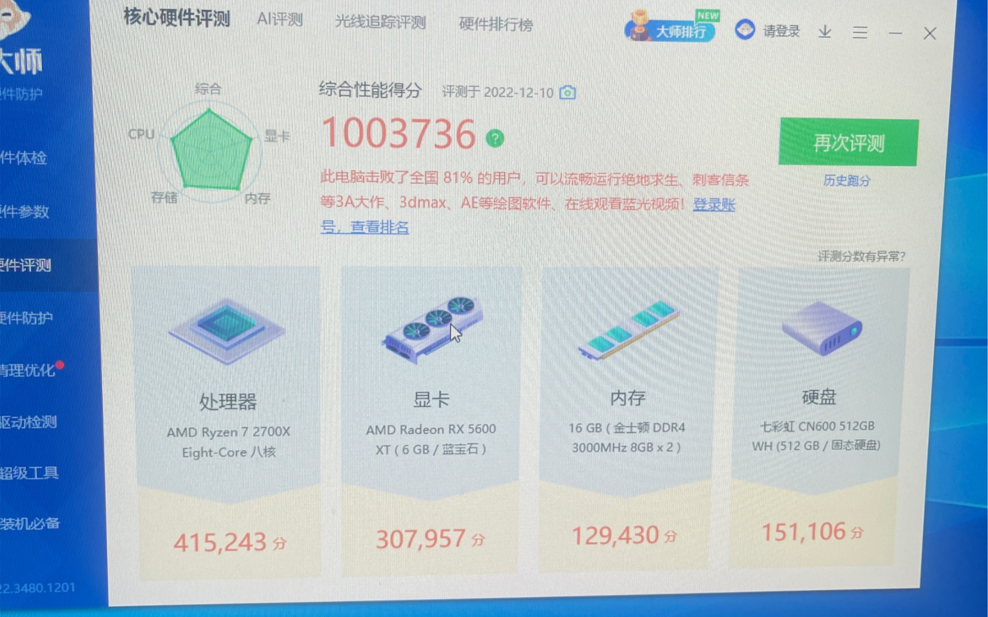 [图]2700x＋5600xt