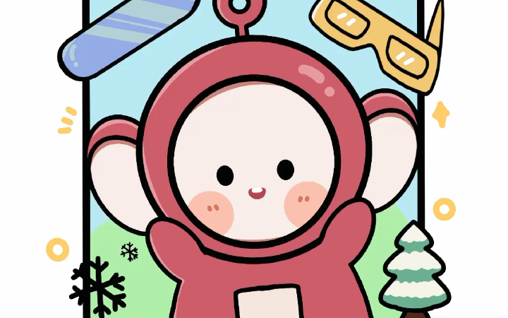 活动  【procreate|一些画】可爱天线宝宝小波|感谢西瓜老师