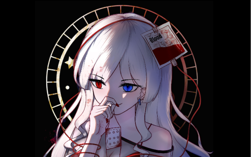 绘画过程无偿6最后才发现左眼是竖瞳