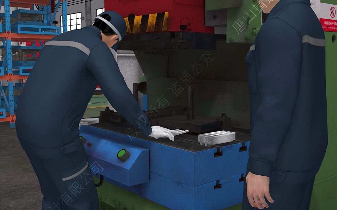 冲压床压手事故_哔哩哔哩_bilibili
