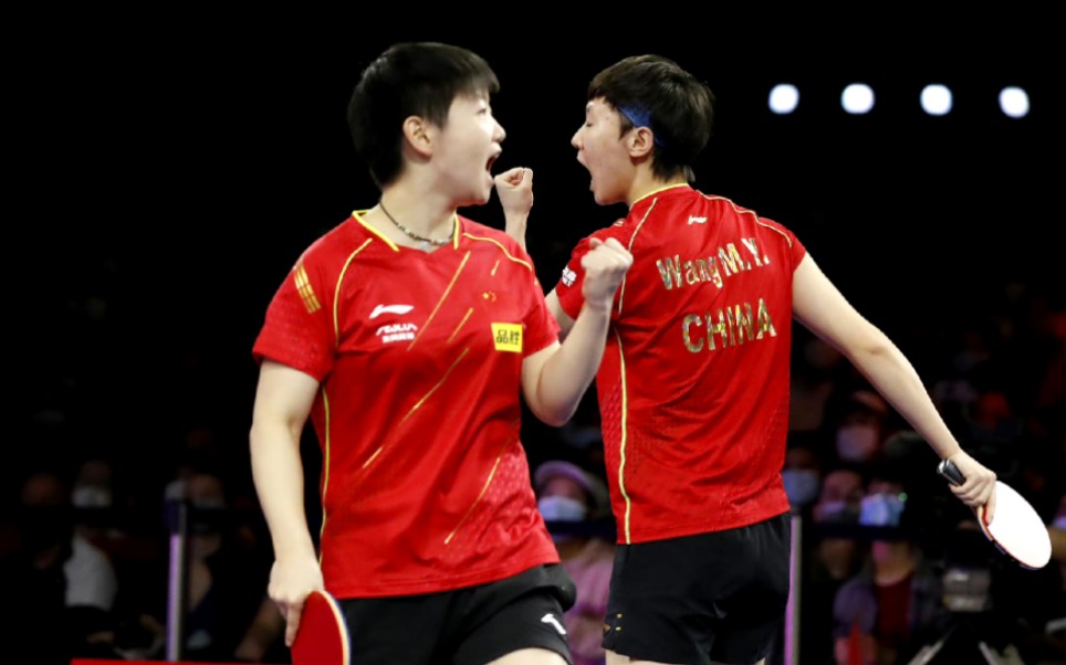 【王曼昱x孙颖莎】2023新加坡大满贯女双半决赛:王曼昱/孙颖莎vs