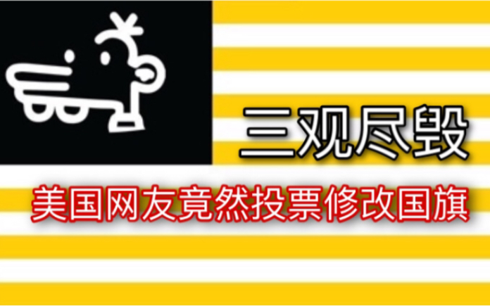 美国网友投票修改美国国旗?我给他们准备了几种方案哔哩哔哩bilibili