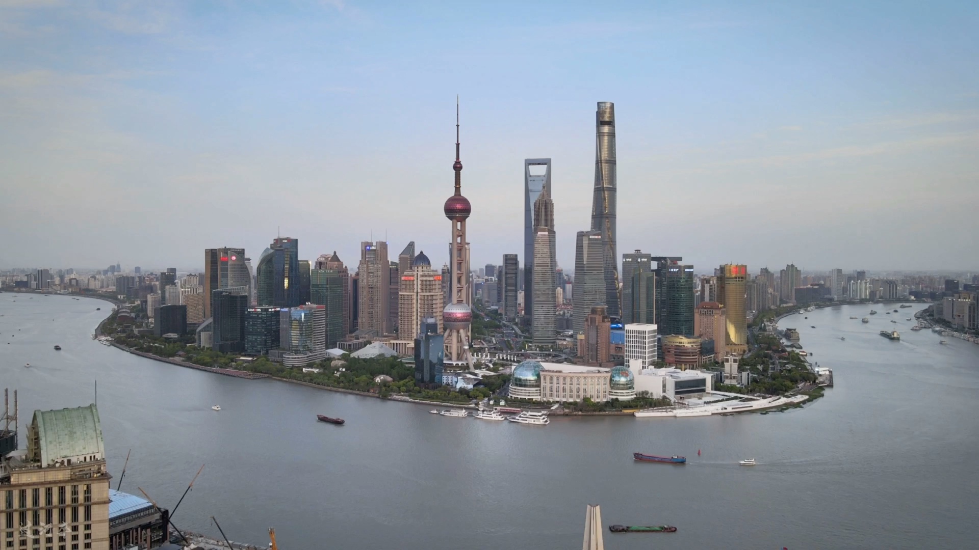 上海航拍,陆家嘴外滩