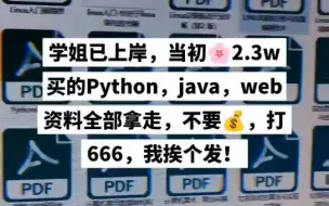 Download Video: 学姐已上岸，编程入门资料“666”带走，中国人不骗中国人！