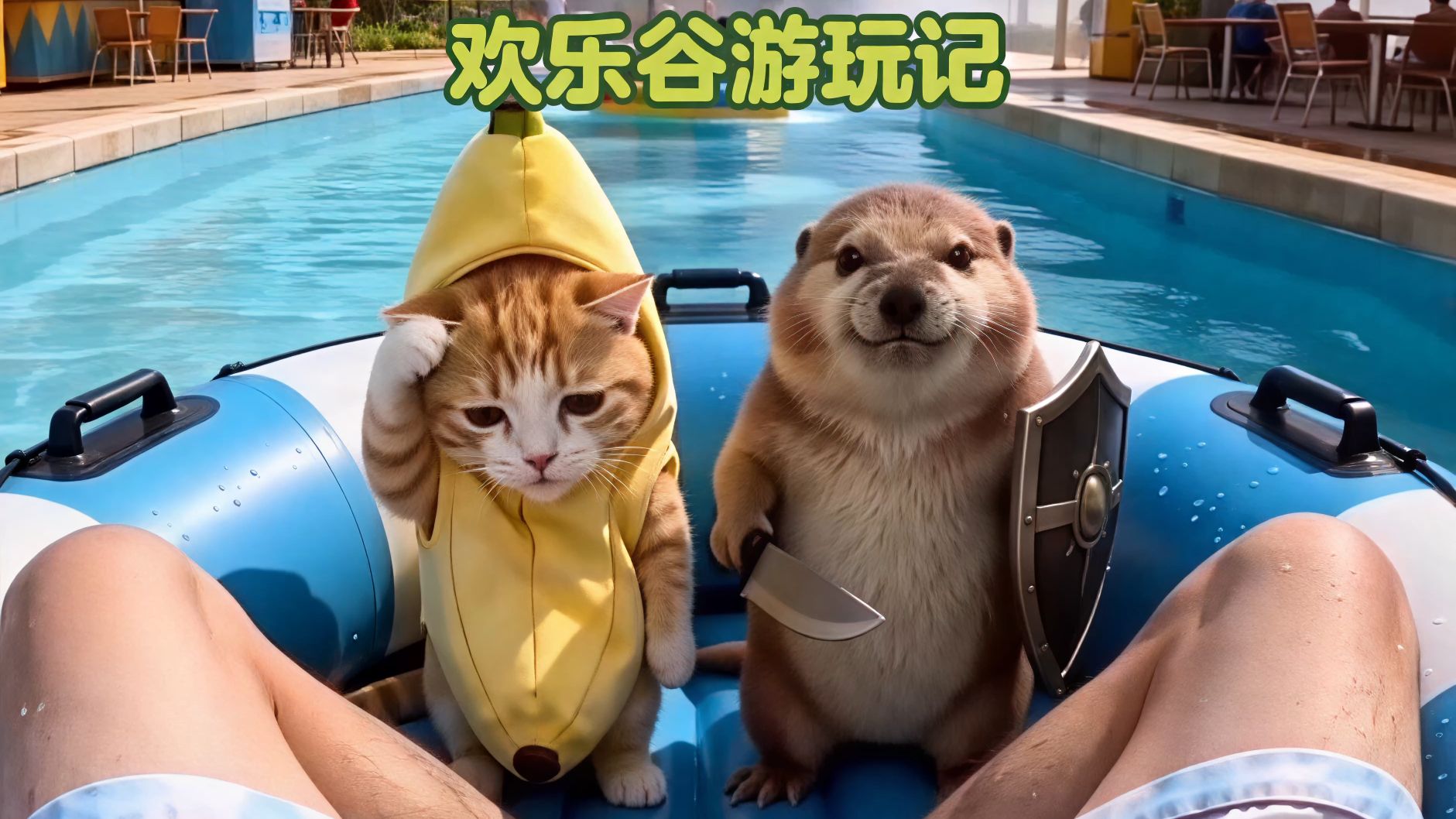 今天带着比比拉布和刀盾去欢乐谷玩了