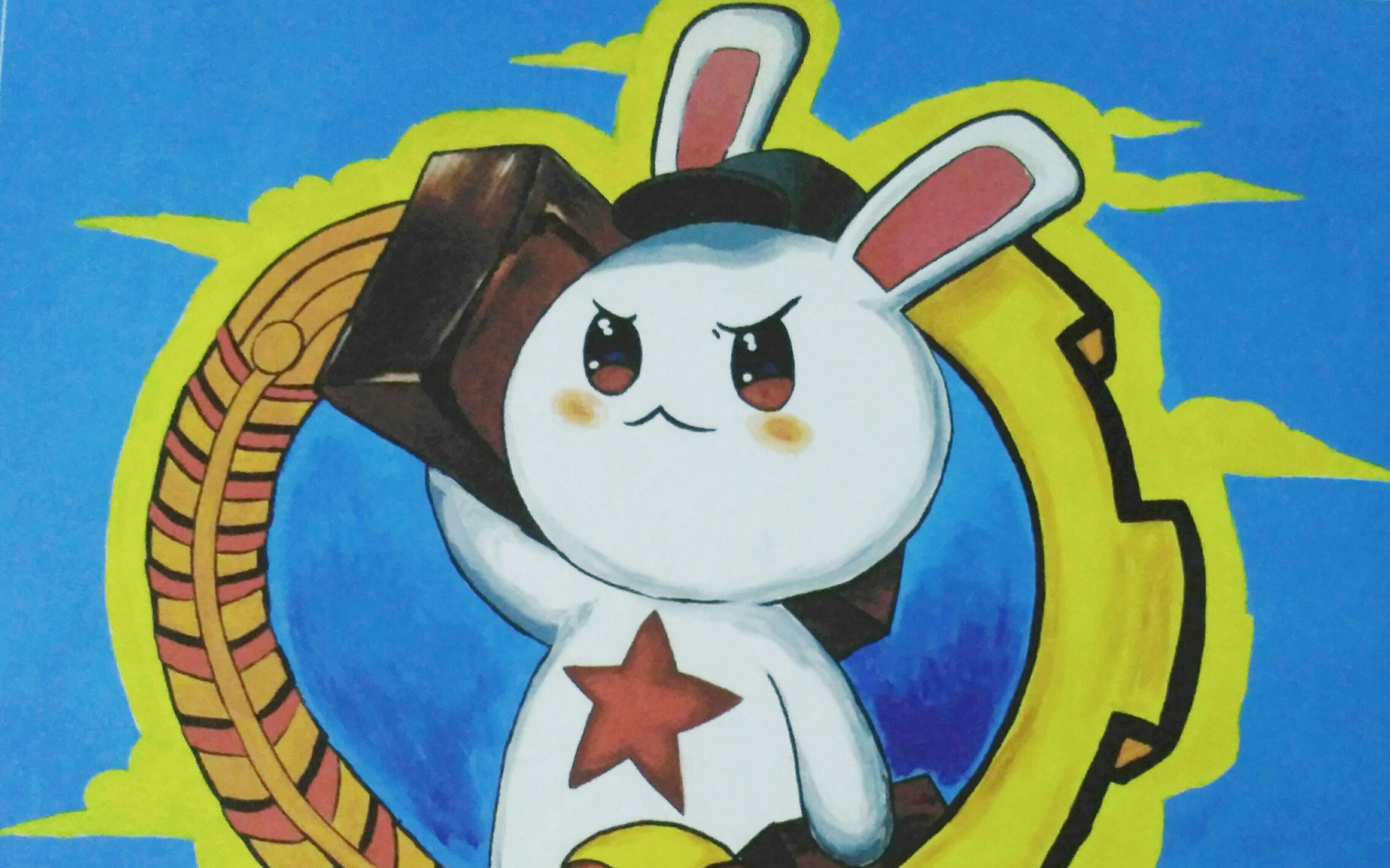 田柾国兔子卡通图片图片