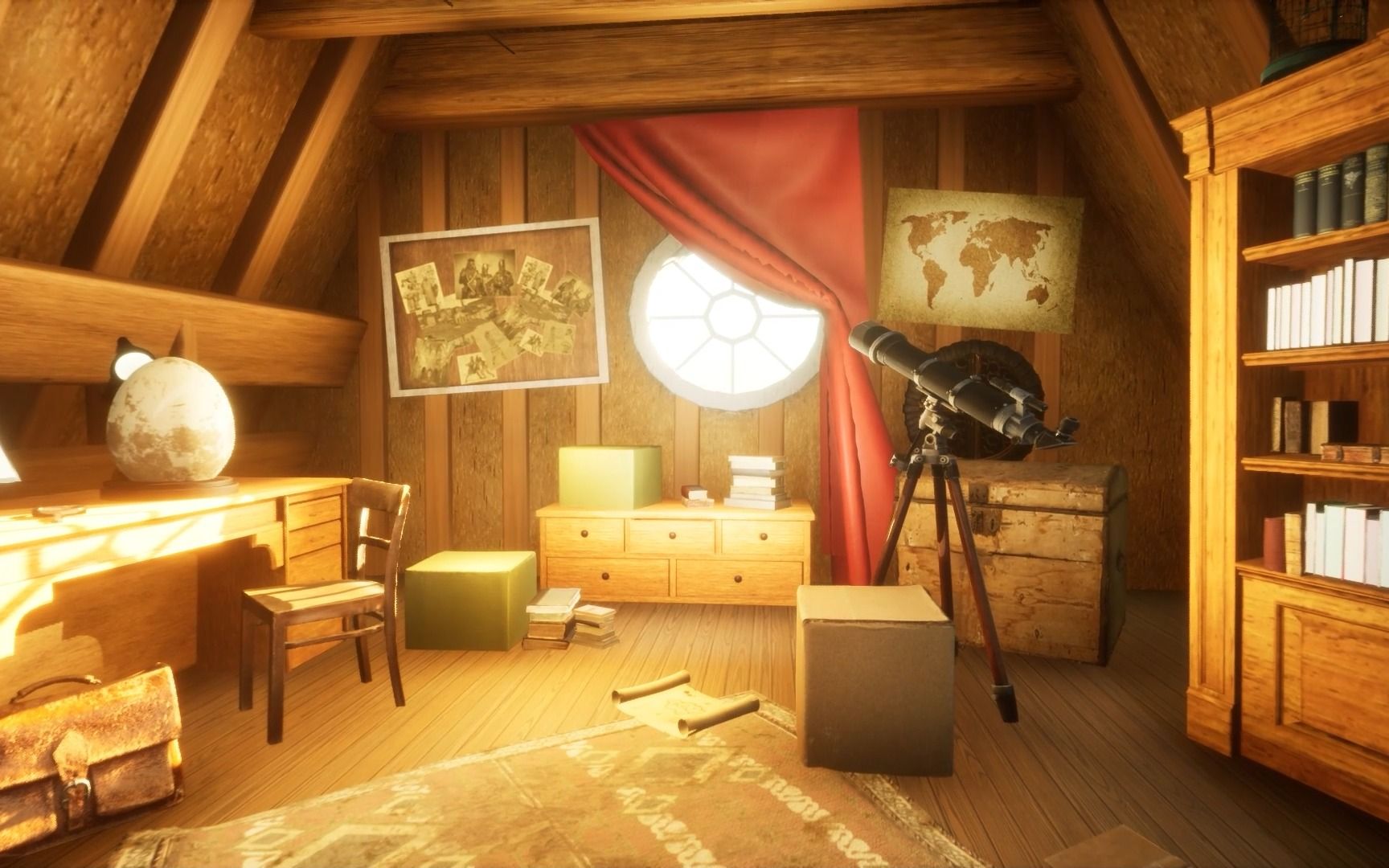 ue地编场景搭建加光线镜头练习