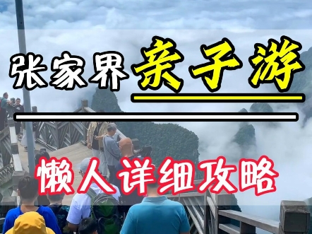 带小孩去张家界如何轻松游玩?懒人版亲子游攻略来啦,不绕路,不花冤枉钱哔哩哔哩bilibili